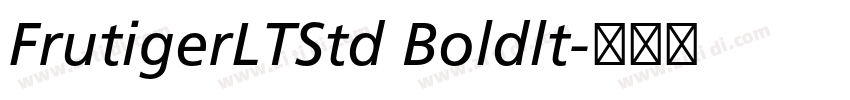FrutigerLTStd Boldlt字体转换